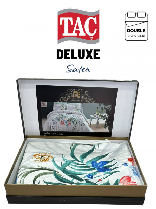 Tac Aden yesil Deluxe saten | Постельное белье сатин делюкс